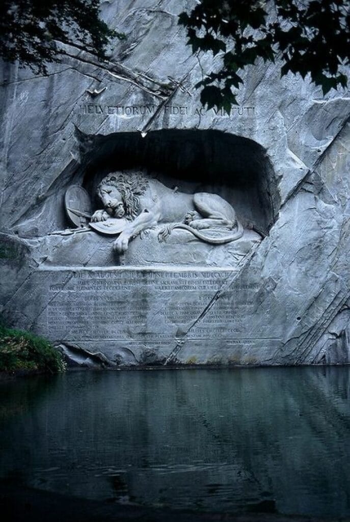 The Dying Lion Of Lucerne Is One Of The World's Most Famous Monuments