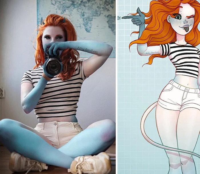 From Selfie To Cartoon: 18 Recreations By This Artist