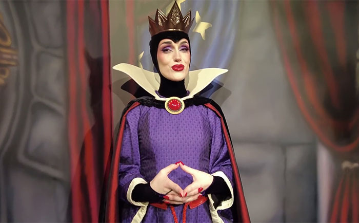 In costume, the actor bears a striking resemblance to her animated persona