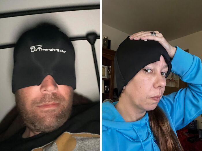 Light Sensitivity Got You Hiding Under The Covers? Not Anymore! This Migraine Relief Cap Blocks Out The Light And The Pain, So You Can Finally Emerge From Your Cave