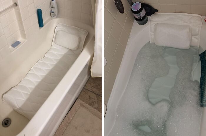 3: Soak In Pure Bliss With This Full Body Bath Pillow, Because Your Tub Time Deserves An Upgrade From "Meh" To "Ahhh"