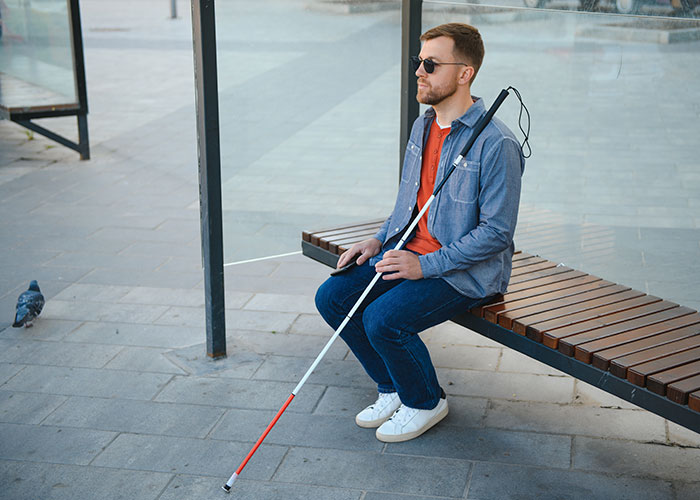 Blind people experience the world differently, so their partners might need to compromise more often