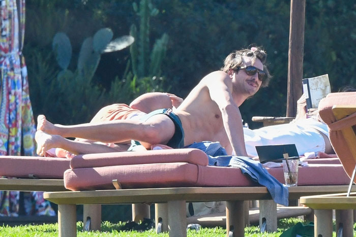 Jacob Elordi’s bulge went viral as he soaked in the sun with girlfriend Olivia Jade